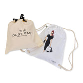 Luxe cotton dust bag drawstring backpack handbag storage